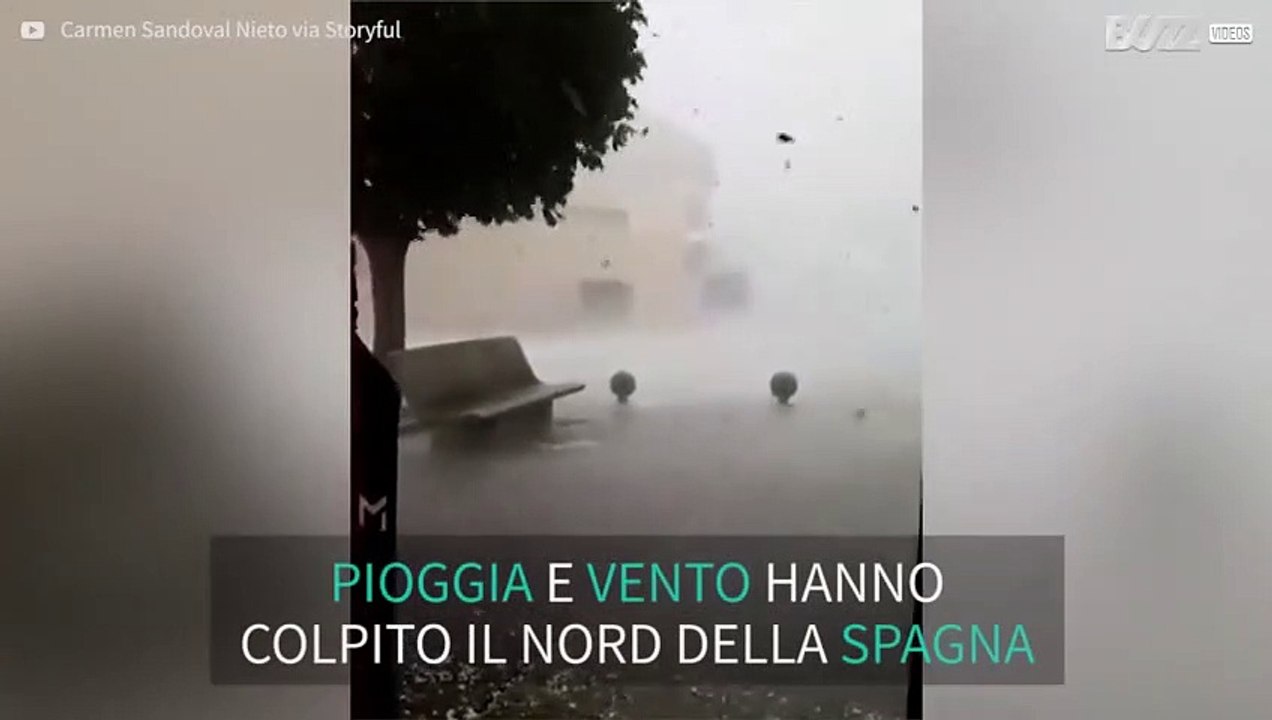 Tempesta inaspettata colpisce la Spagna