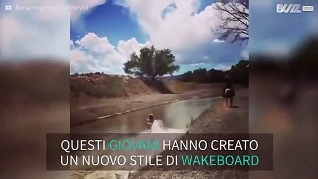 Avete mai usato un cavallo per fare wakeboard?