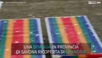 Grandine come palle da golf in Liguria