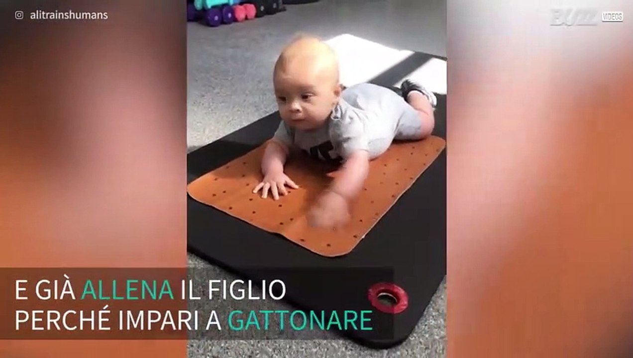 Neonato si allena già con un personal trainer
