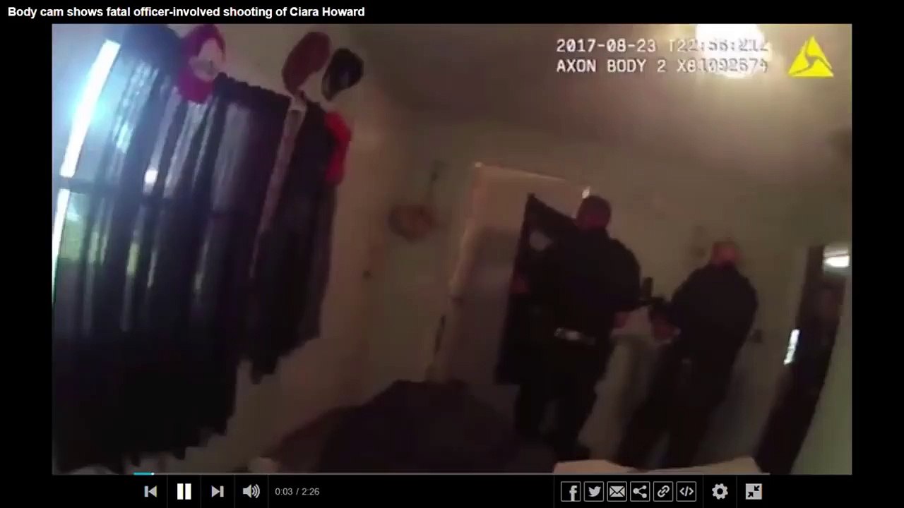 Body cam shows fatal officer-involved shooting of Ciara Howard