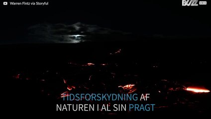 Supermåne over Kilauea-vulkanen på Hawaii