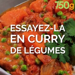 Curry de patate douce aux légumes