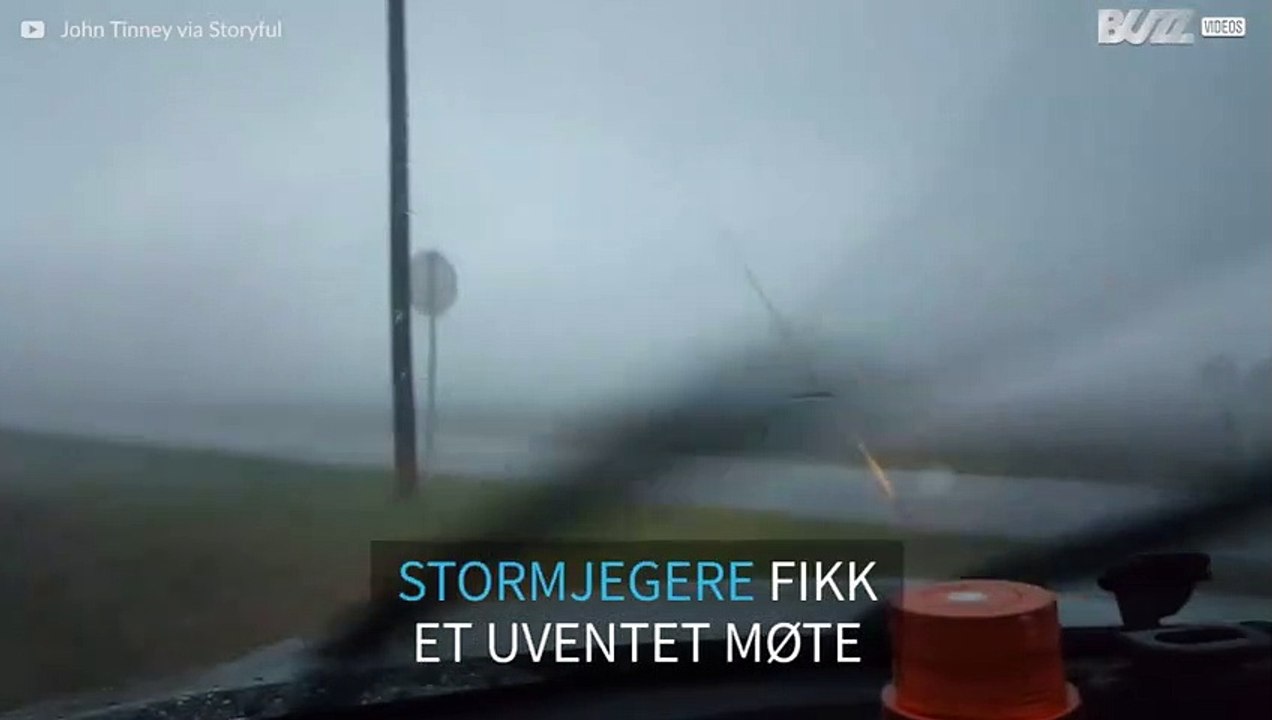Stormjegere overrasket av en tornado i USA