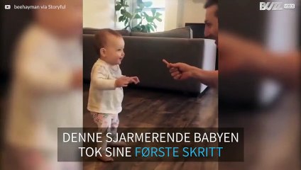 Potetchips inspirerte baby til å ta sine første skritt