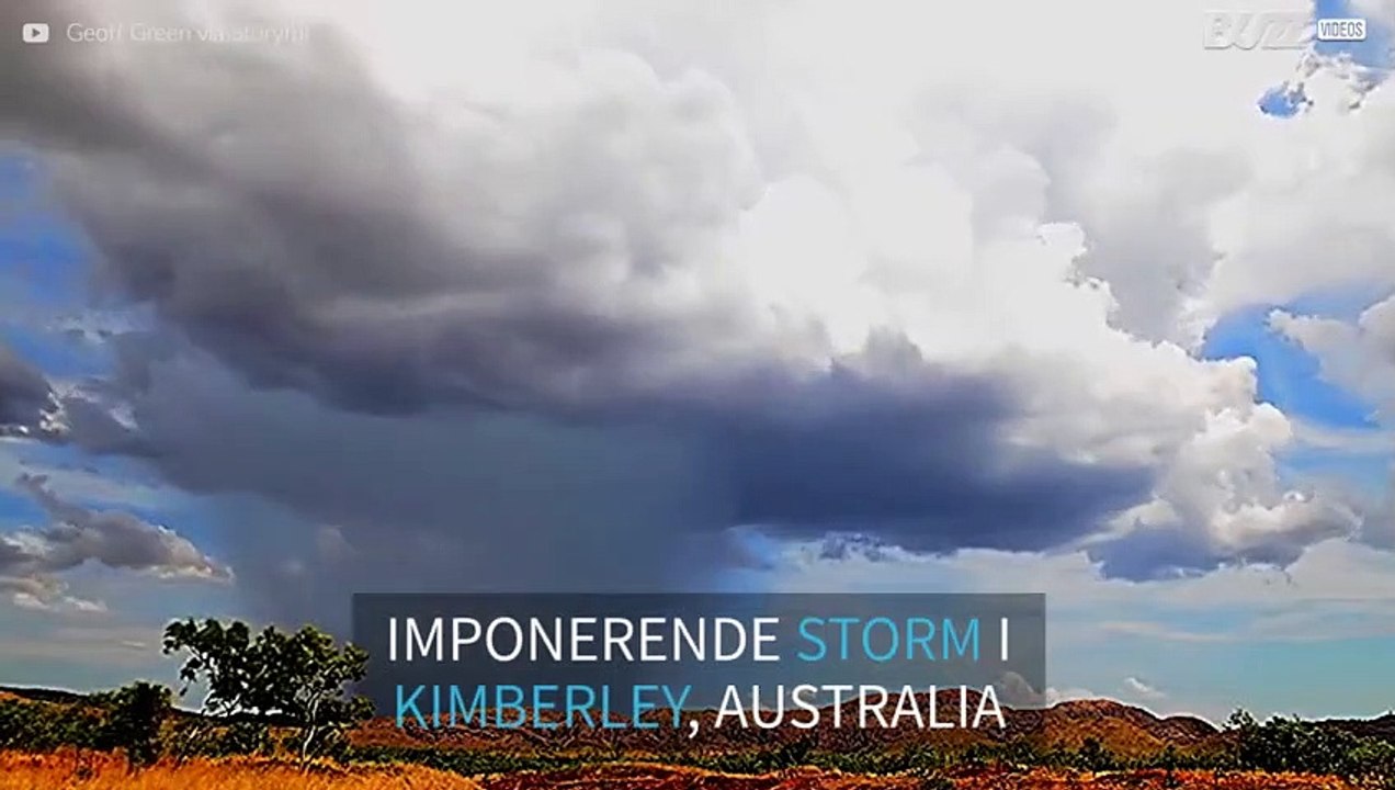 Timelapse viser storm i Australia