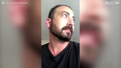 Morroklump leker med edderkopp og får seg en skikkelig støkk