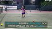 4-årig flicka visar upp sina otroliga färdigheter inom tennis