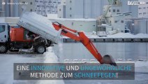 Kreatives Schneefegen