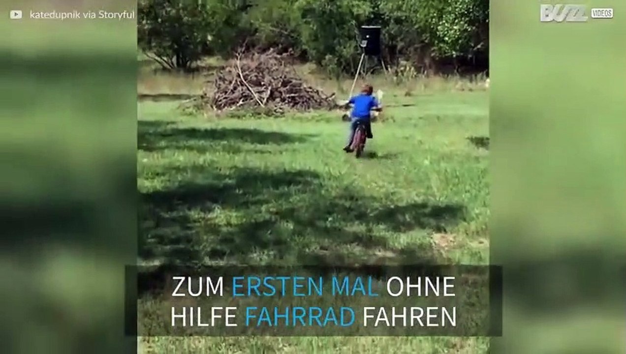 Fahrradfahren ist kinderleicht! Nur bremsen müsste man können...