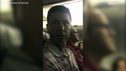 Man får reda på att han ska bli pappa på flyg till Chicago