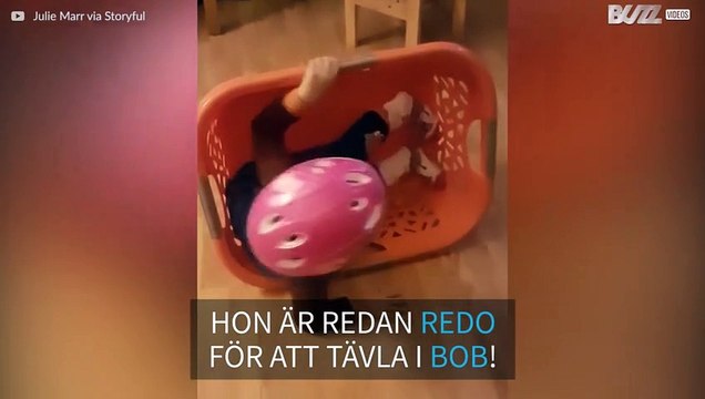 Den här ungen är redo för att tävla i Vinter OS!