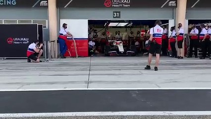 La Haas VF21 in pista con Mazepin! Formula 1 2021