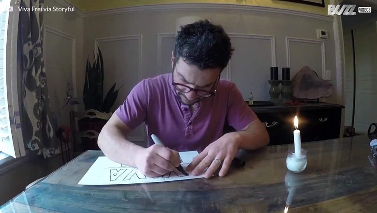 Magischer Trick mit Papier und Kerze