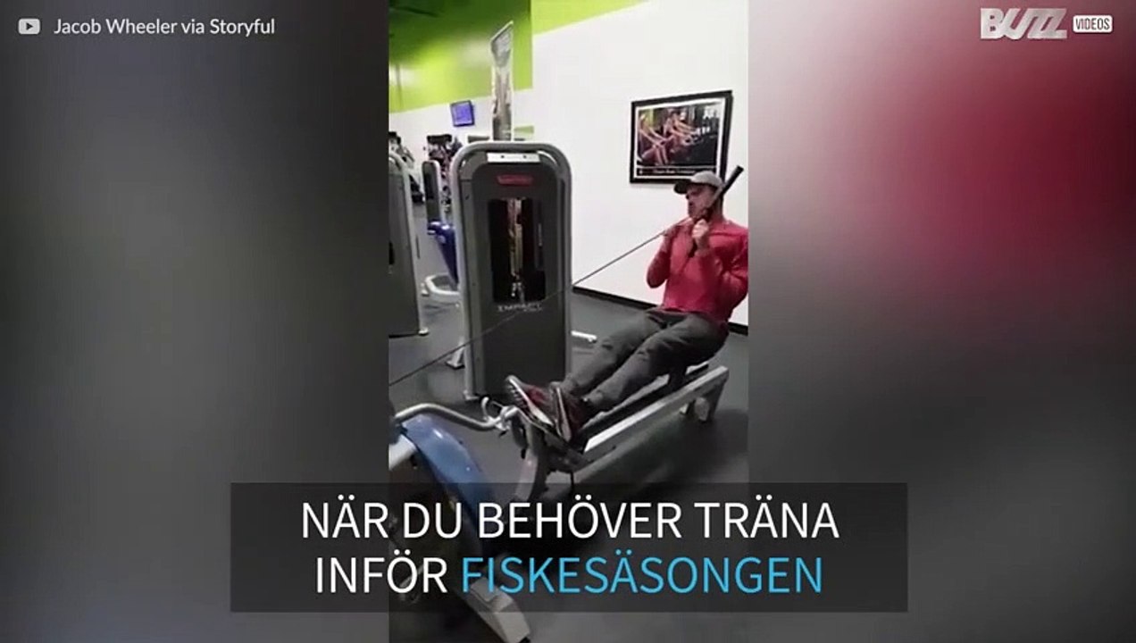 När du tränar dina fiskemuskler på roddmaskinen