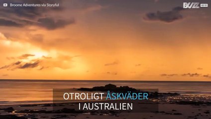 Tidsintervalllfilm av blixtnedslag i Australien