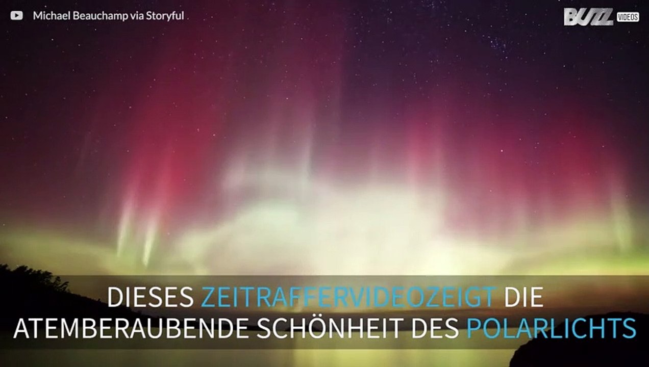 Bezaubernde Polarlichter als Zeitraffervideo