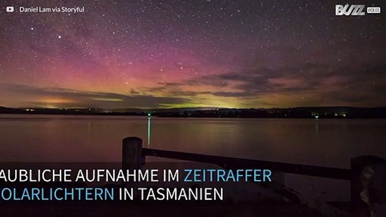 Unglaubliche Polarlichter in Tasmanien!