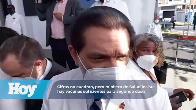 Cifras no cuadran, pero ministro de Salud insiste hay vacunas suficientes para segunda dosis