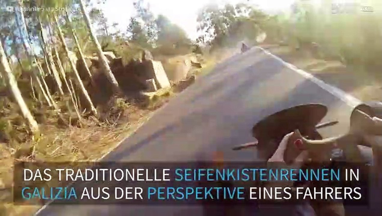 Superspaß: Traditionelles Seifenkistenrennen in Galiza