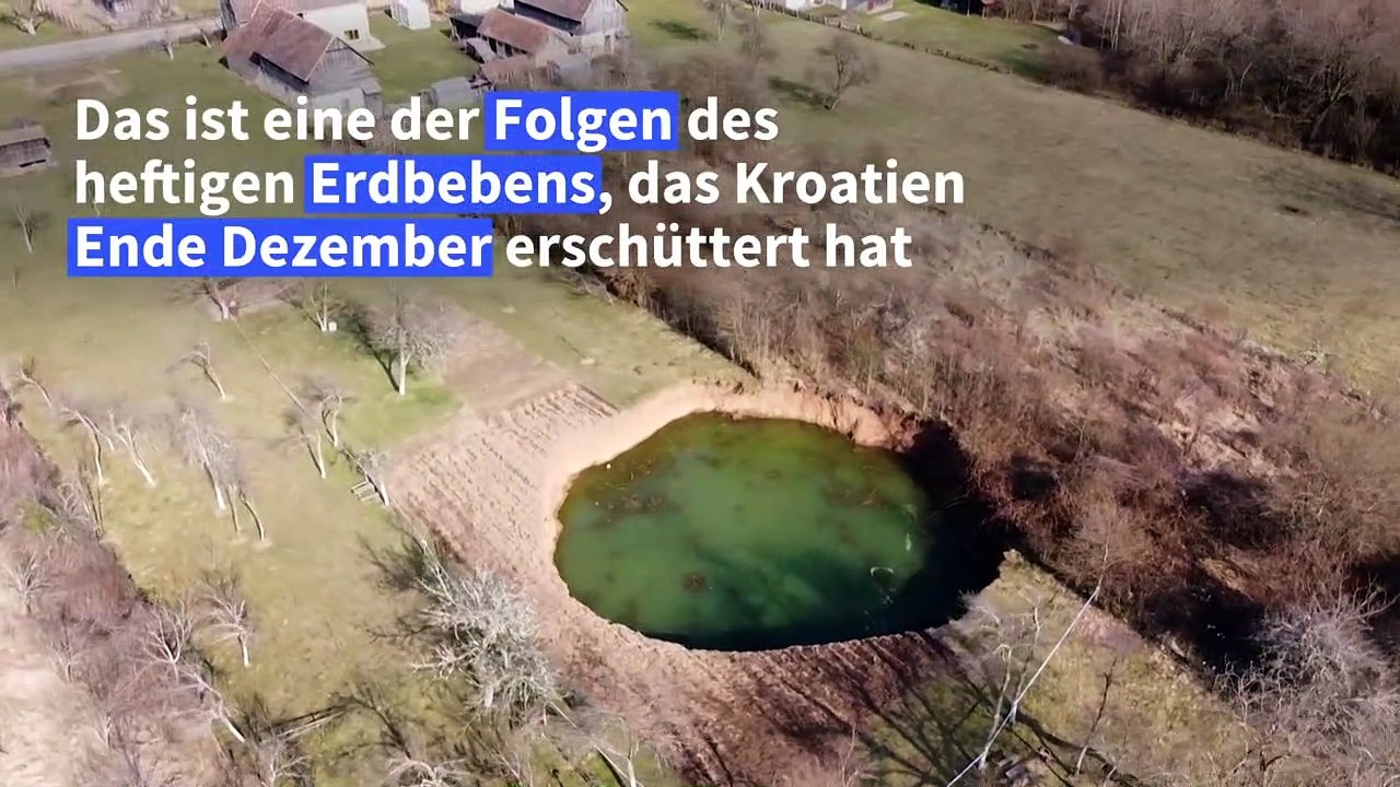 Kroatien: Erdlöcher - so weit das Auge reicht