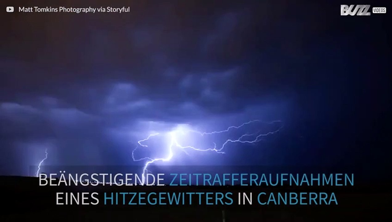 Beeindruckendes Gewitter in Australien