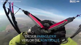 Paraglider verliert Kontrolle