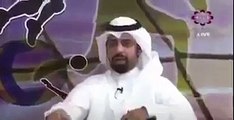 سقوط ( لافته ) على مذيع تلفزيون الكويت