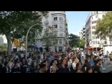 Manifestació resposta sentència, camí de plaça Catalunya