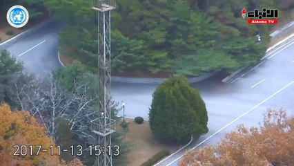 هروب جندي كوري شمالي تحت وابل النيران