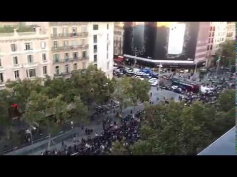 El Passeig de Gràcia, ple de gom a gom per la marxa dels CDR
