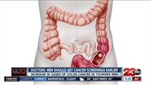 Doctors say men should get cancer screenings earlier, increase in cases of colon cancer in younger men
