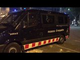 Els Mossos intenten neutralitzar els aldarulls al passeig de Gràcia