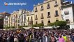 Santiago Abascal es aclamado en Murcia ante una multitud