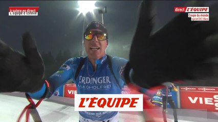 L'arrivée de Fillon Maillet - Biathlon - CM (H) - Sprint