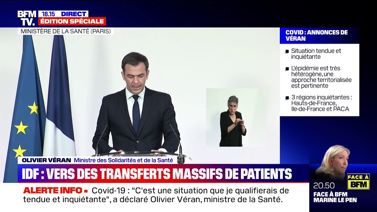 Olivier Véran: "Les variants représentent plus des deux-tiers des contaminations en France"