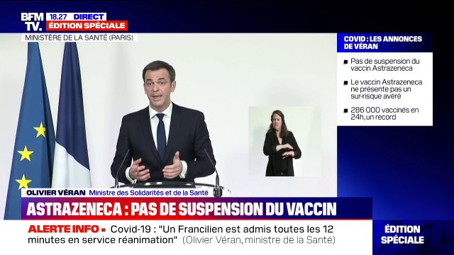 Olivier Véran sur la vaccination chez les médecins libéraux: Tous les vaccins commandés arrivent ce jeudi et ce vendredi