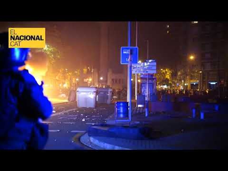 Els Mossos disparen foam als CDR