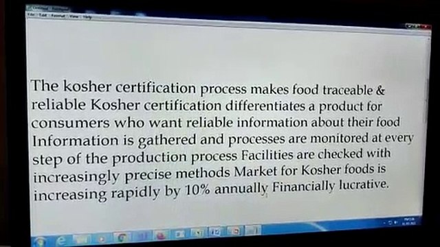 Kosher Certification