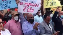 Manifestantes demandan la liberación de Leonardo Faña