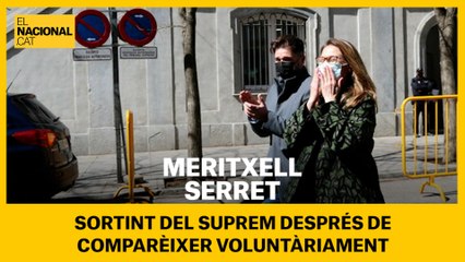 L'exconsellera Meritxell Serret surt del Suprem després de comparèixer voluntàriament