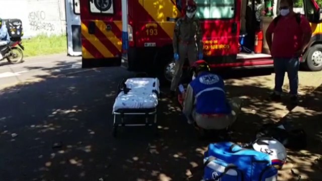 Grave colisão entre carro e moto deixa motociclista ferido no Bairro Maria Luiza