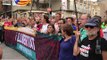 Espectacular rebuda de la Marxa per la Llibertat a Badalona