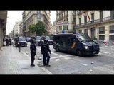 La Policia Nacional dispersa els estudiants a Via Laietana