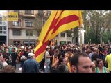 Ambient de la manifestació a Diagonal Via Augusta