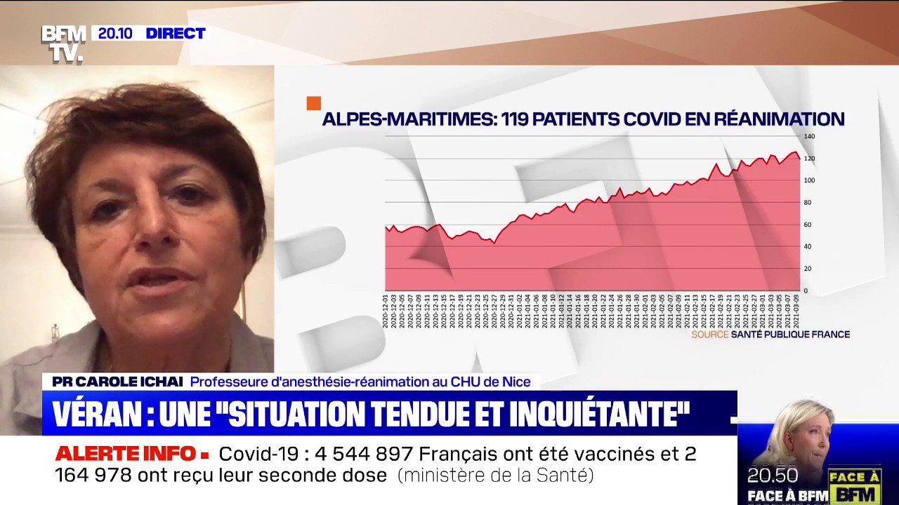 Pr Carole Ichai sur le Covid-19: "On est dans l'espoir d'avoir une accalmie" dans les Alpes-Maritimes