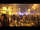 Continua la seguda a Via Laietana després de les càrregues contra els manifestants violents