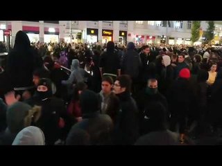 Fortes càrregues de la policia a Madrid en una manifestació procatalana