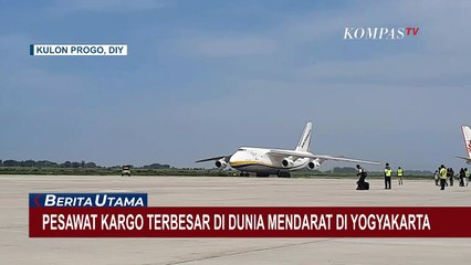 Raksasa! Pesawat Kargo Antonov Mendarat di Yogyakarta