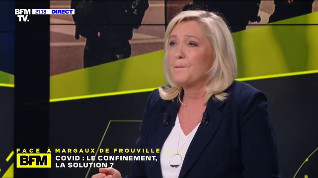 Marine Le Pen: Laisser les cinémas fermés tout en permettant aux gens d'être assis côte-à-côte dans des avions, ça me parait absurde, incohérent et arbitraire
